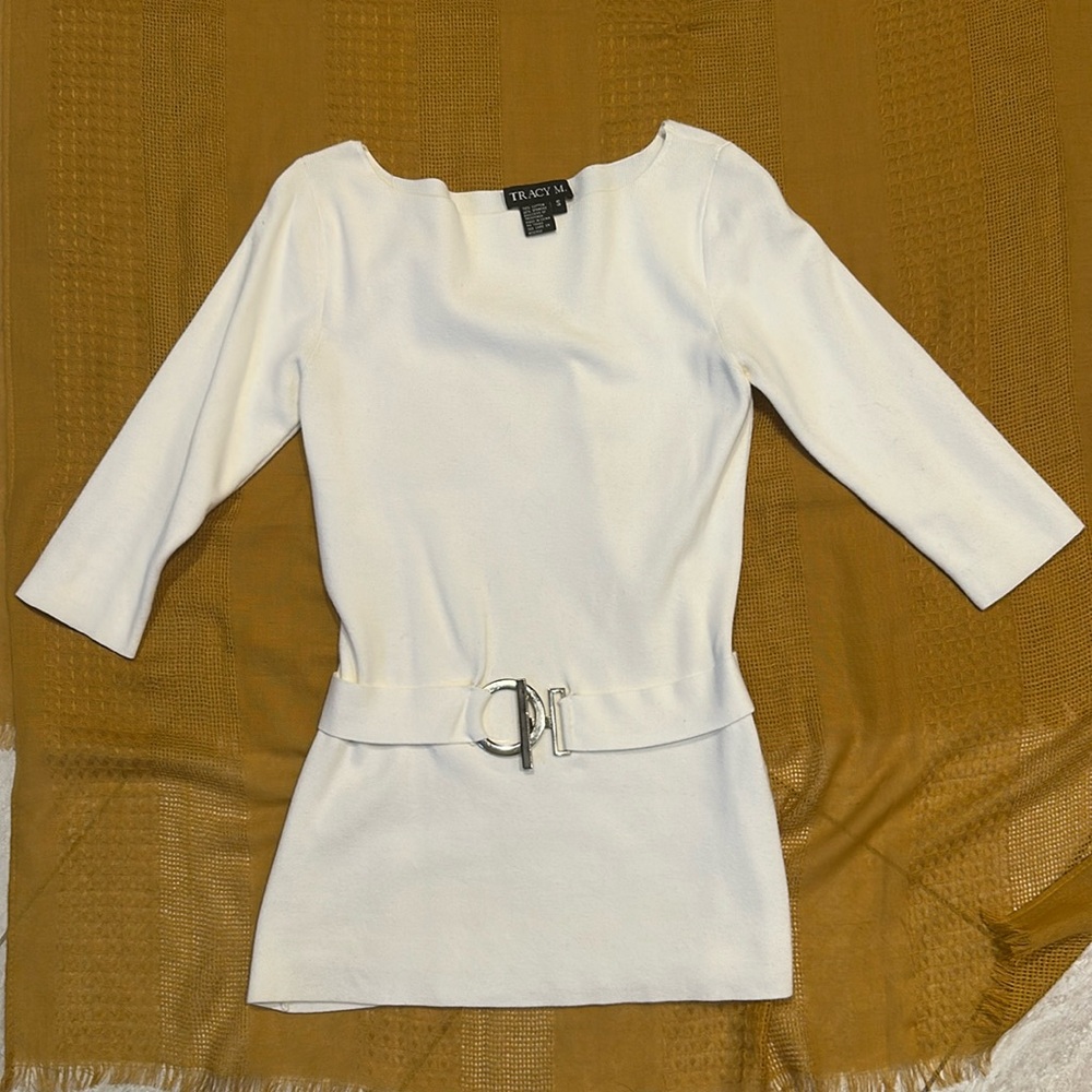 Tracy M Boat Neck Top size Small
